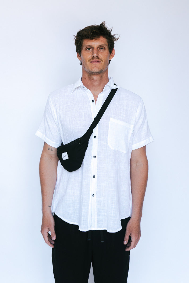 Fanny Pack Riptides Josh Black Circle Blank Surf Wear