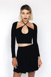 Top Daliah Alyona Black Circle