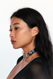 Choker Devin Black Matte Alexandra K Black Circle