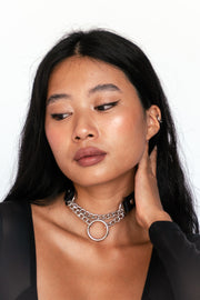 Choker Devin Black Matte Alexandra K Black Circle