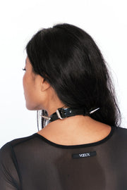 Choker GOTH Alexandra K Black Circle