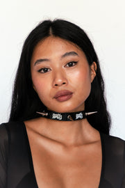 Choker GOTH Alexandra K Black Circle