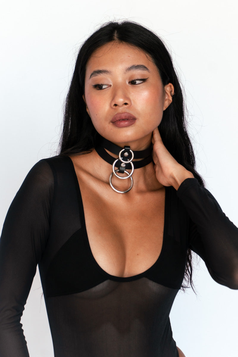 Choker Salem Alexandra K Black Circle