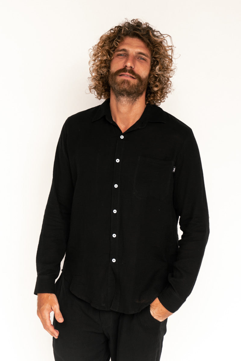 The Black Circle Blank Surf Wear Longsleeve Shirt "Teahupo'o"