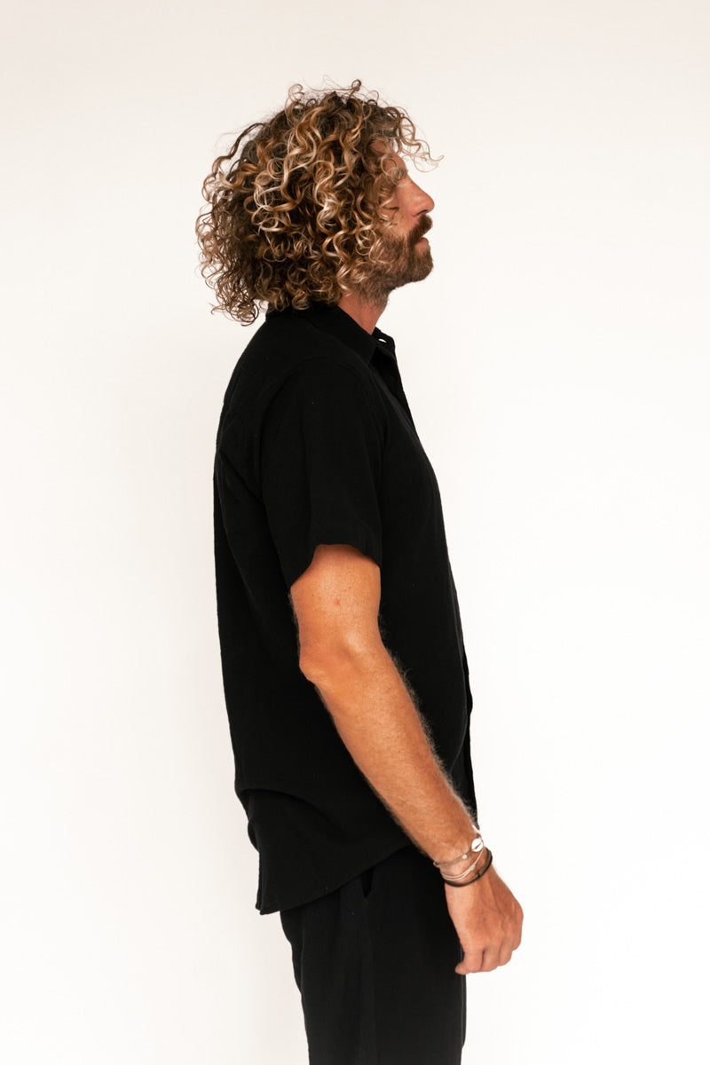 The Black Circle Blank Surf Wear Short Sleeve Shirt "Trestles"