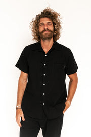 The Black Circle Blank Surf Wear Short Sleeve Shirt "Trestles"