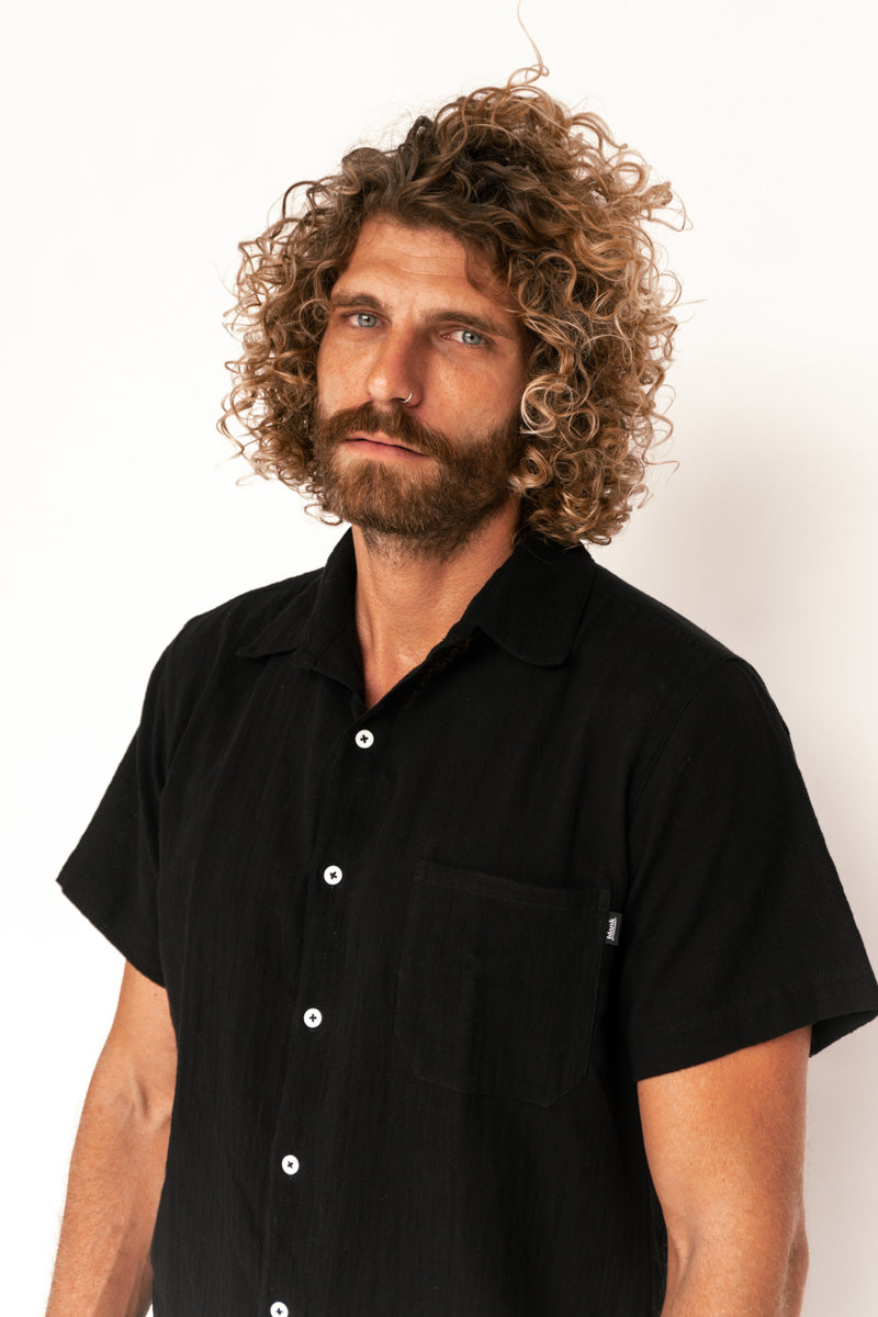 The Black Circle Blank Surf Wear Short Sleeve Shirt "Trestles"