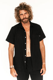 The Black Circle Blank Surf Wear Short Sleeve Shirt "Trestles"