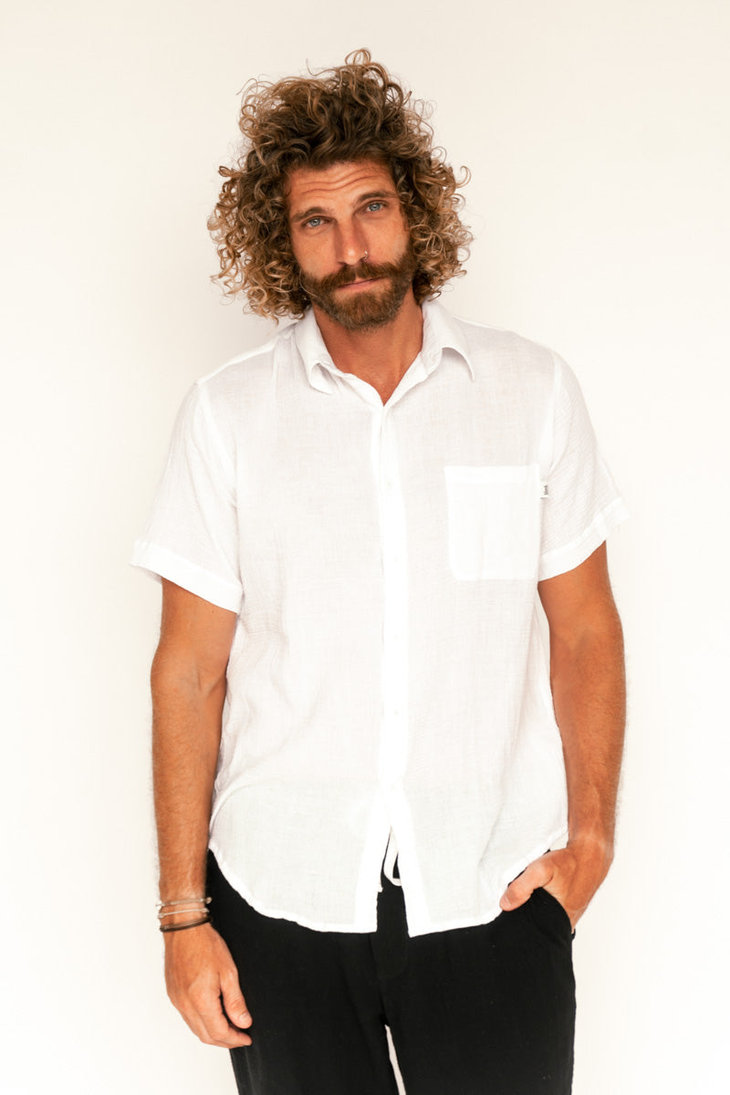 The Black Circle Blank Surf Wear Short Sleeve Shirt "Backdoor"